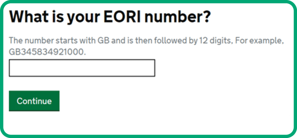 what is you EORI number?