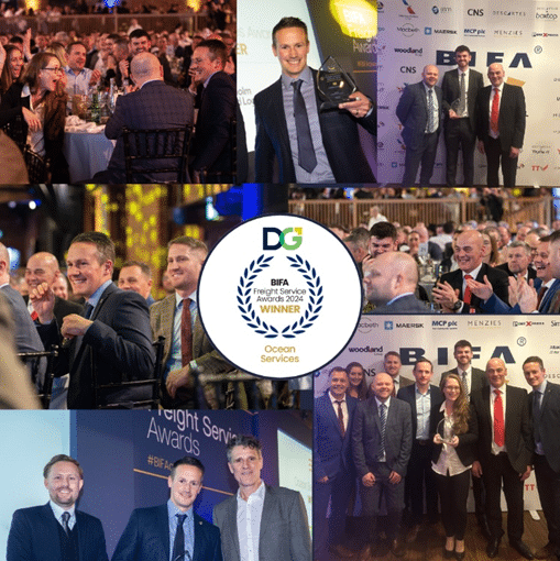 Celebrating Excellence: DGL Wins BIFA Ocean Services Award 2024